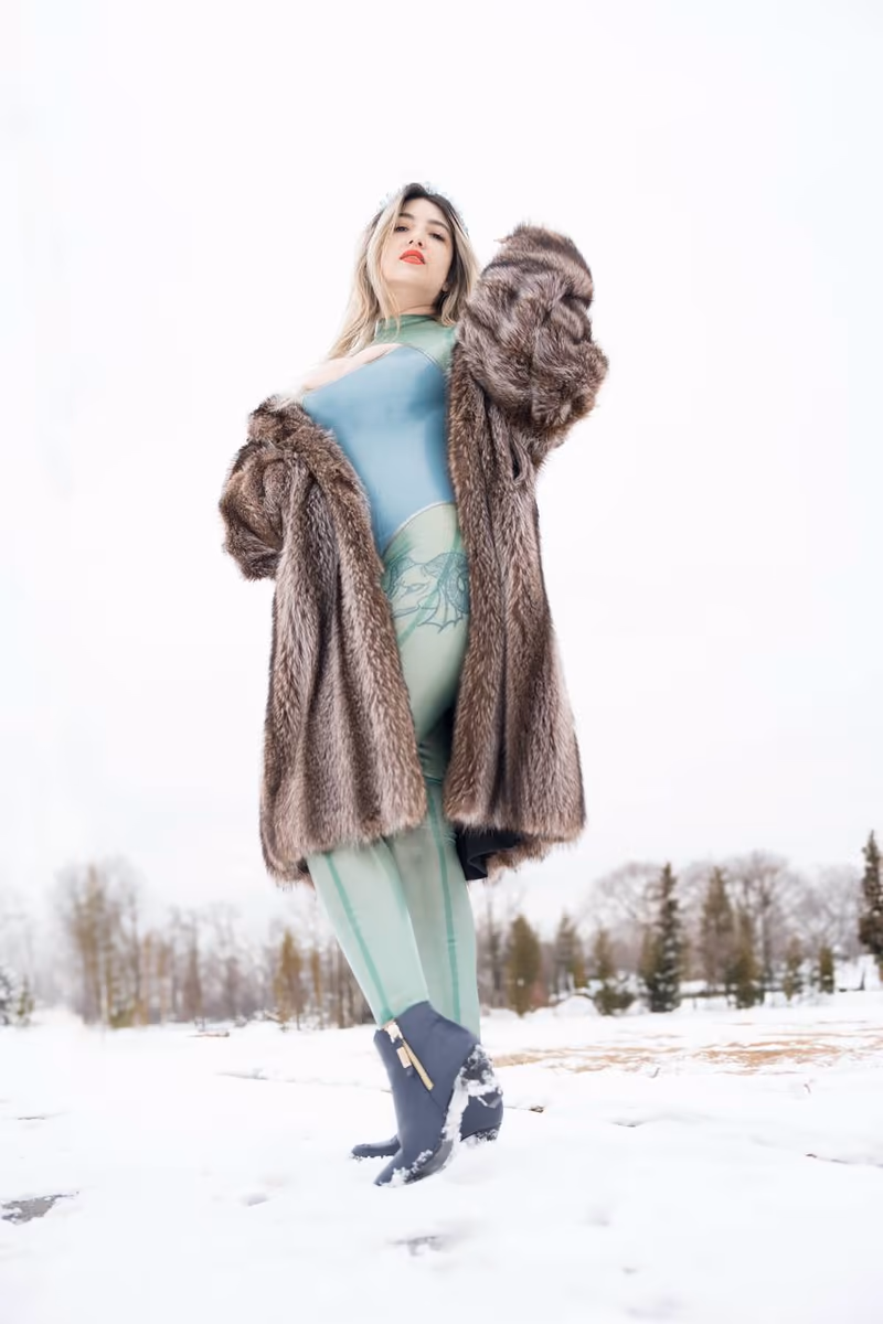 Goddess Elektra in a Chicago dominatrix studio portrait